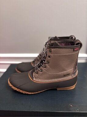 G.H. Bass & Co. Men's Olive Green and Brown Rain & Snow Boots
